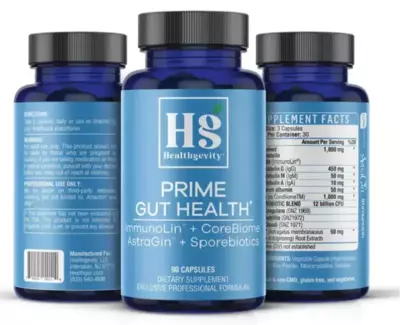 Prime Gut Health bottles
