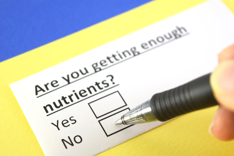 Are you getting enough nutrients? check yes or no